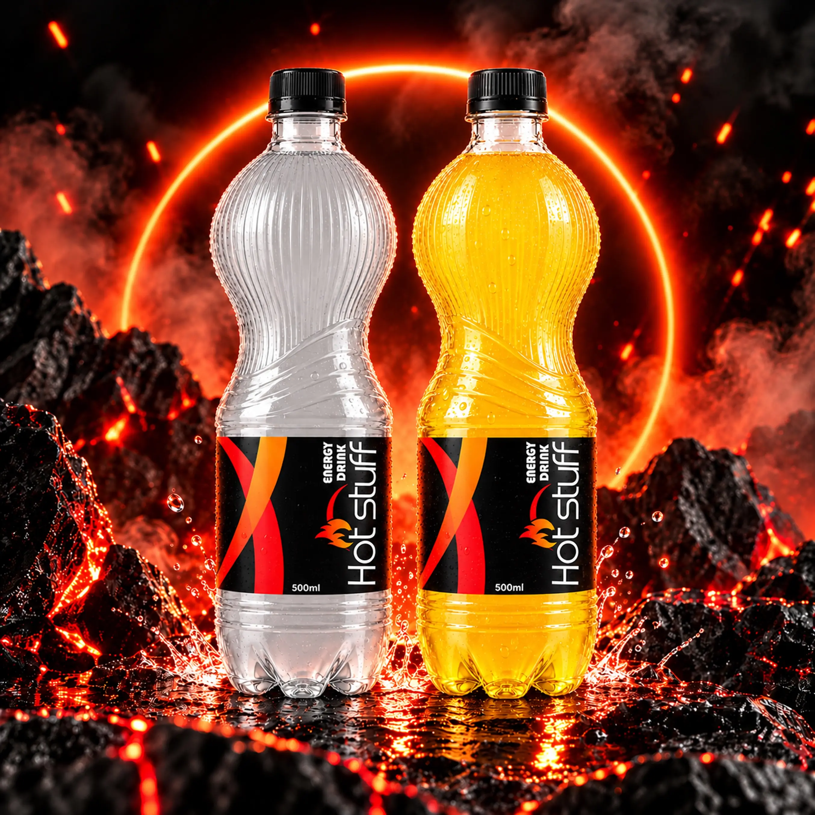 HOT STUFF Energy Drink 500ml PET Bottles